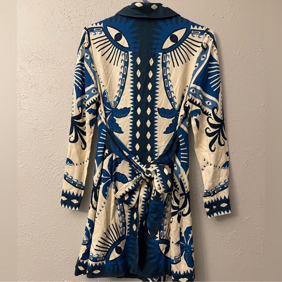 Farm Rio Anthropologie Long-Sleeve Blazer Dress XS - Picture 8 of 10